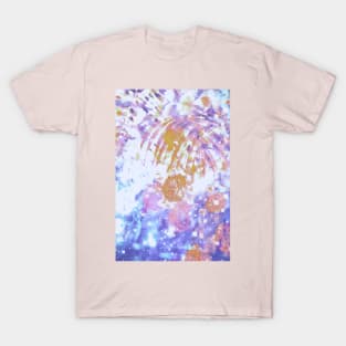 Leaf Me Golden Purple T-Shirt